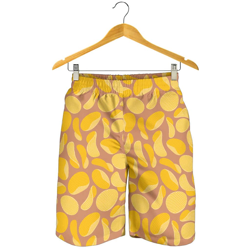 Potato Chips Pattern Print Design 01 For Men Women Kid Shorts