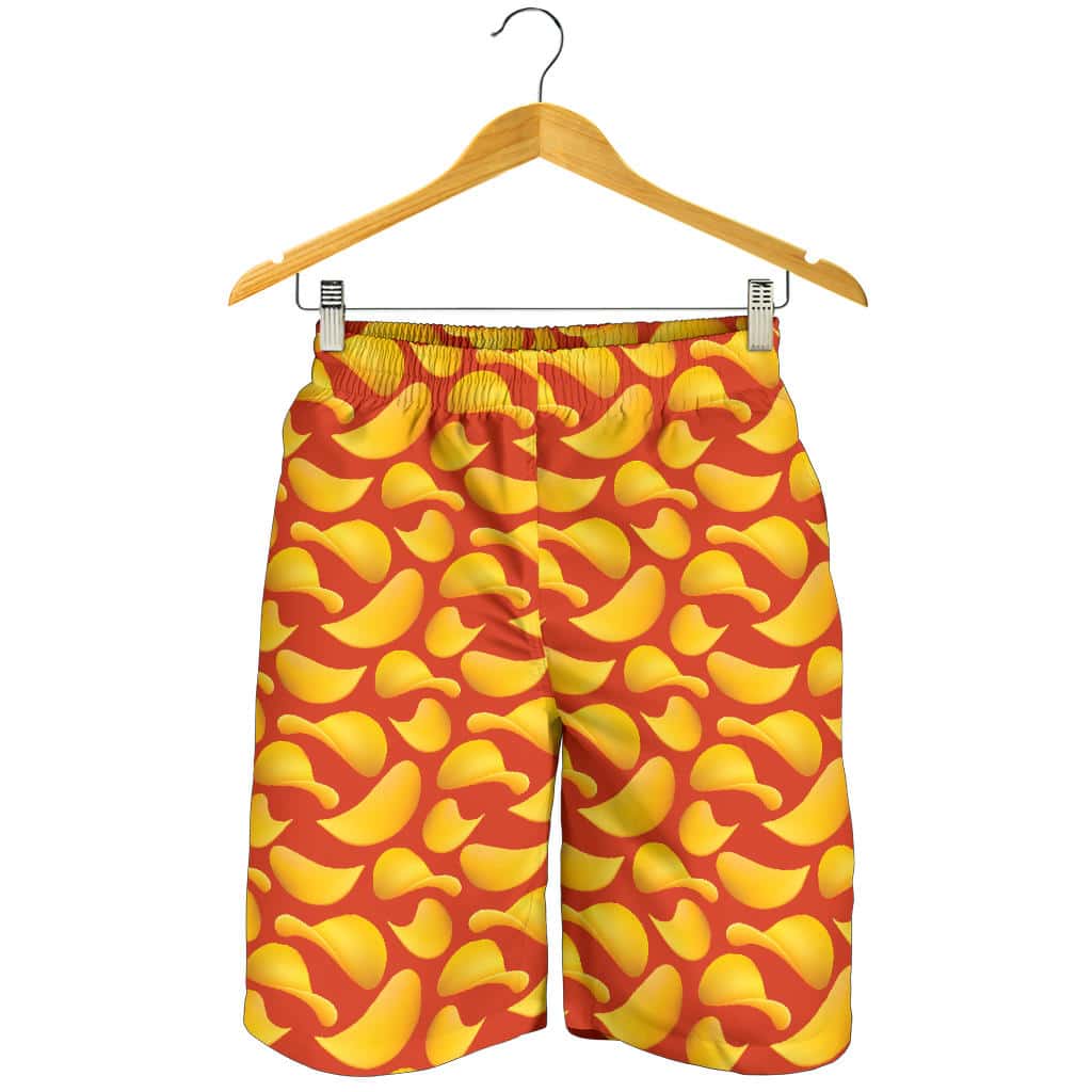 Potato Chips Pattern Print Design 05 For Men Women Kid Shorts