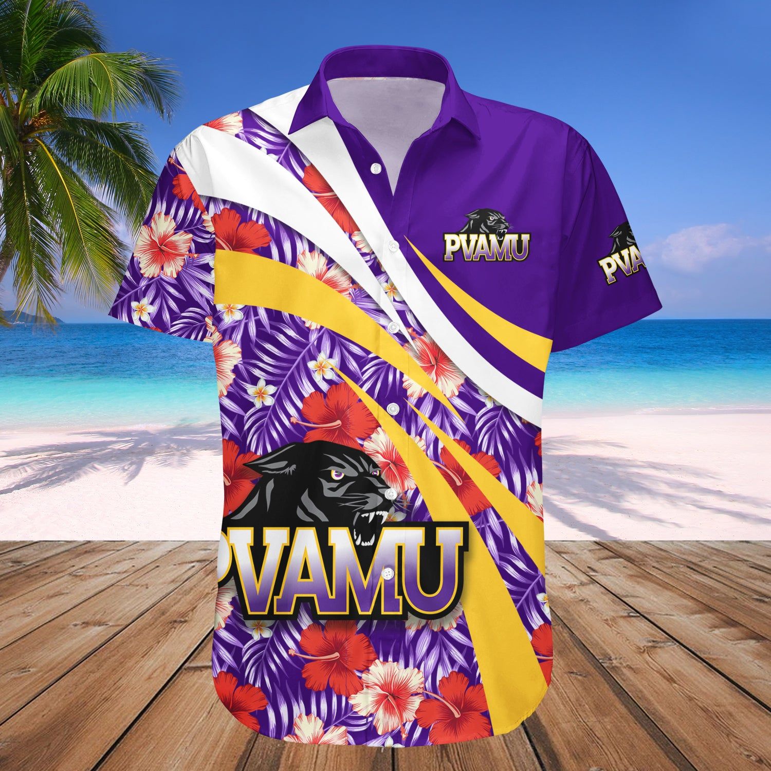 Prairie View A&M Panthers Hawaii Shirt Hibiscus Sport Style – NCAA