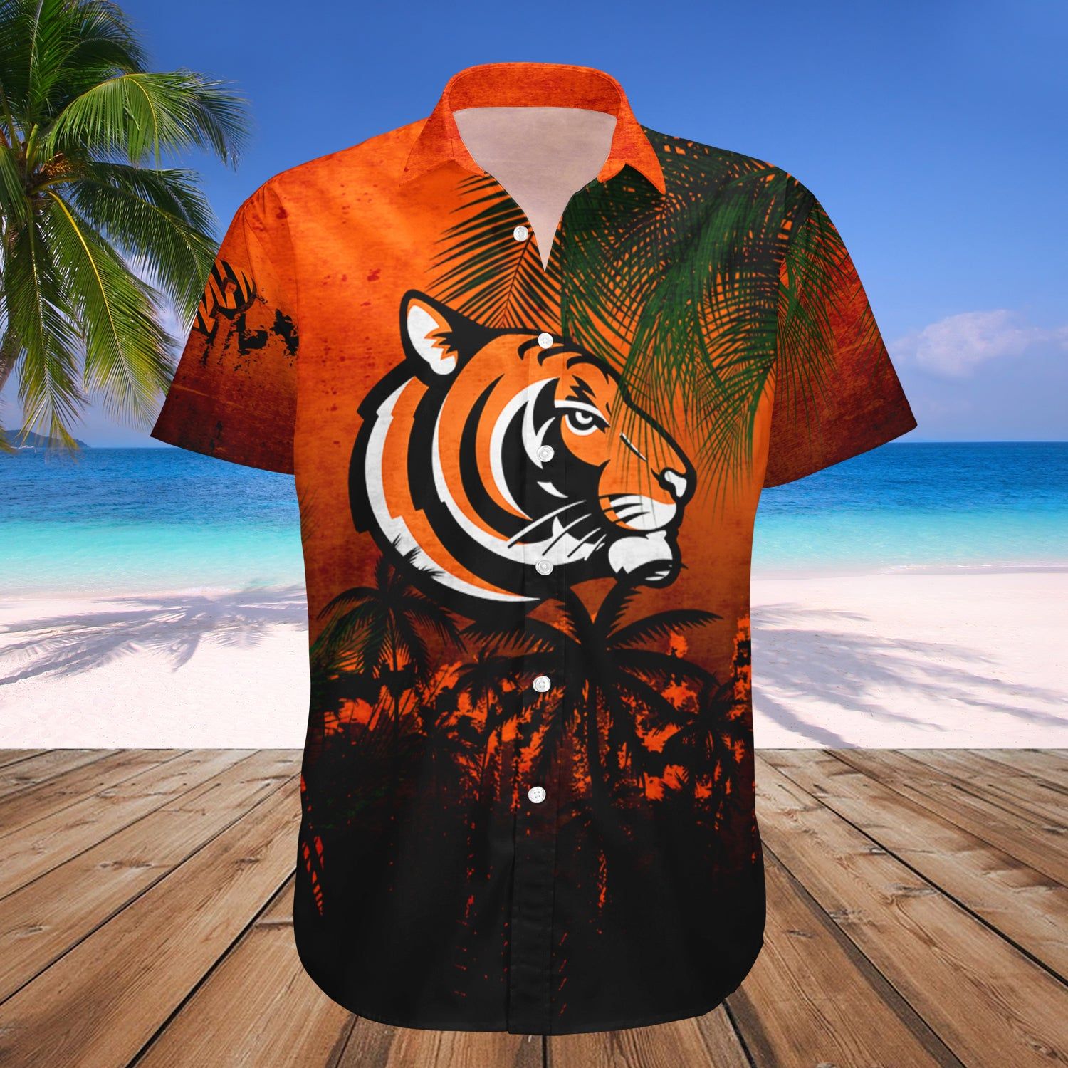 Princeton Tigers Hawaii Shirt Coconut Tree Tropical Grunge – NCAA