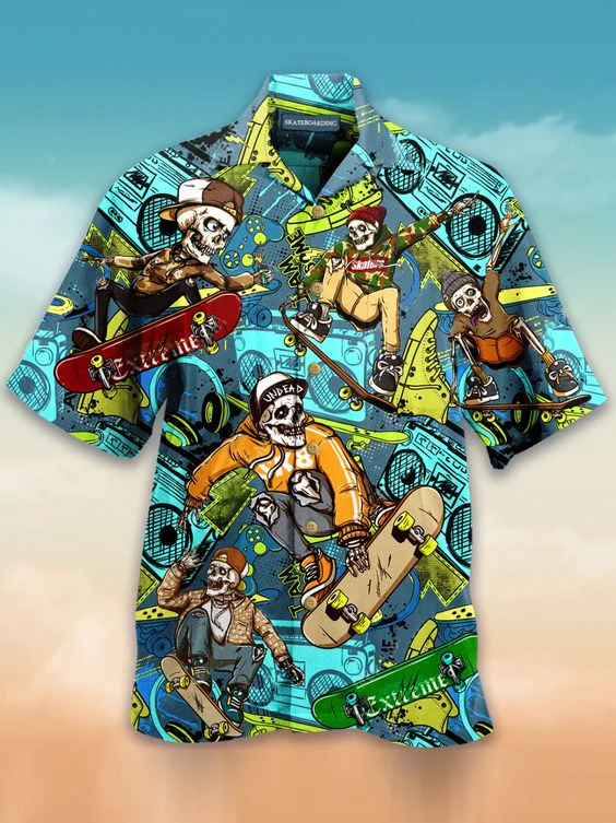 Printed Vintage Men’s Floral Trendy Hawaiian Shirt