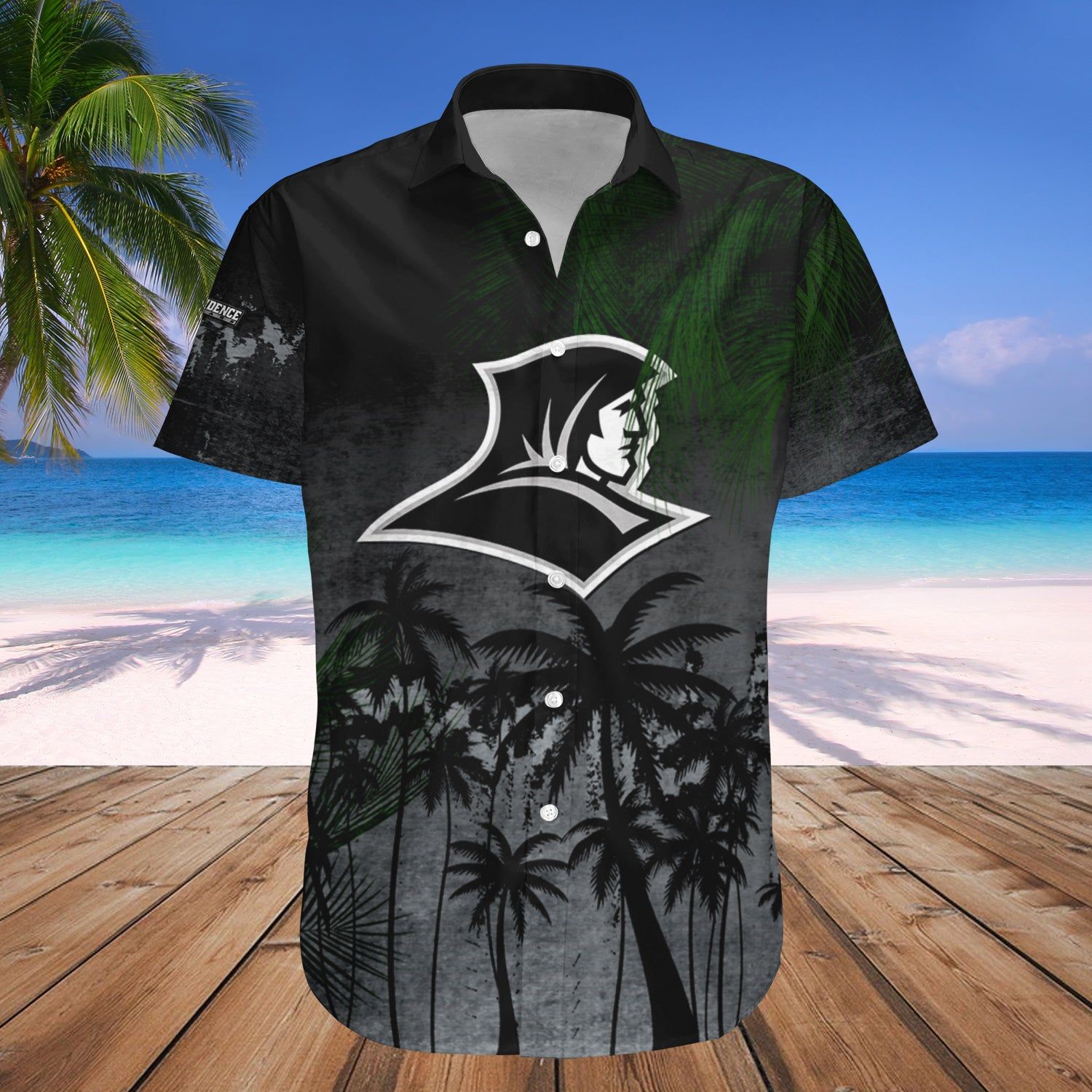 Providence Friars Hawaii Shirt Coconut Tree Tropical Grunge – NCAA