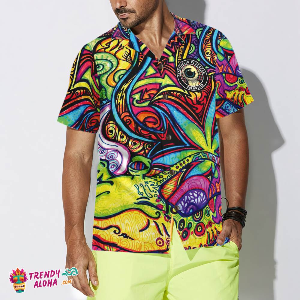 Psychedelic Research Volunteer Hawaiian Shirt Psychedelic Research Volunteer Hawaiian Shirt