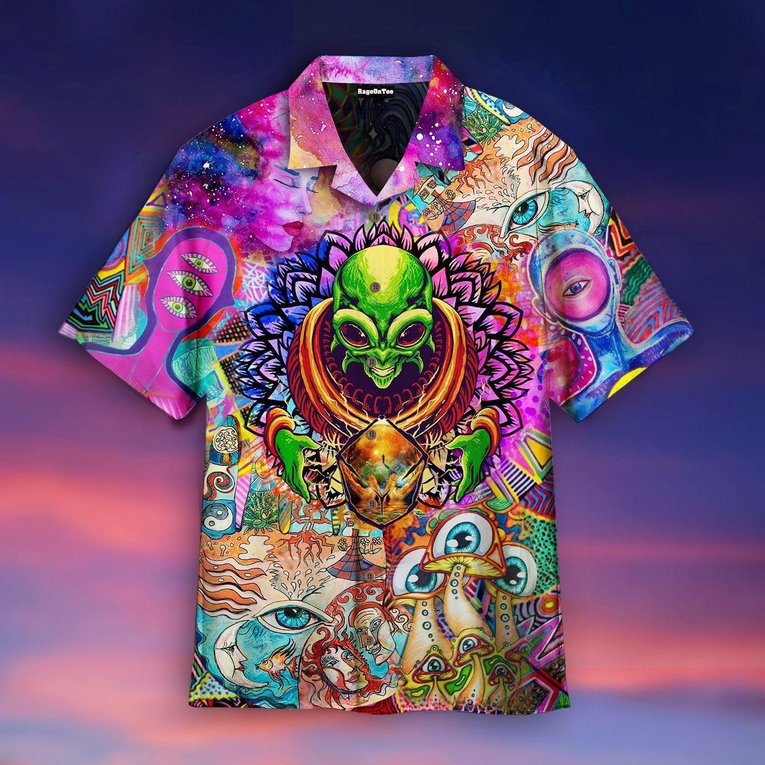 Psychic Things Are Wild And Free Hippies Hawaiian Shirt