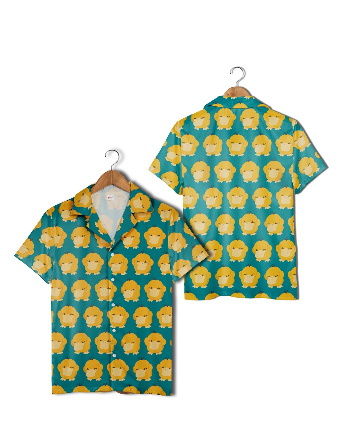 Psyduck Water Type Pokemon Hawaiian Shirt, Cute Funny Duck Pattern Aloha Beach Unisex Shirt Psyduck Water Type Pokemon Hawaiian Shirt, Cute Funny Duck Pattern Aloha Beach Unisex Shirt