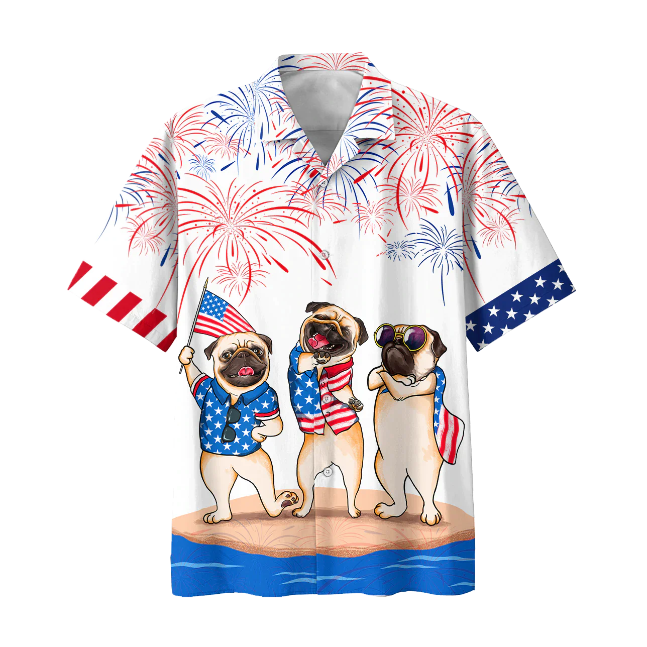 Pug 4Th Of July Trendy Hawaiian Shirt Independence Day Is Coming, Usa Patriotic Trendy Hawaiian Shirt Pug 4Th Of July Trendy Hawaiian Shirt Independence Day Is Coming, Usa Patriotic Trendy Hawaiian Shirt