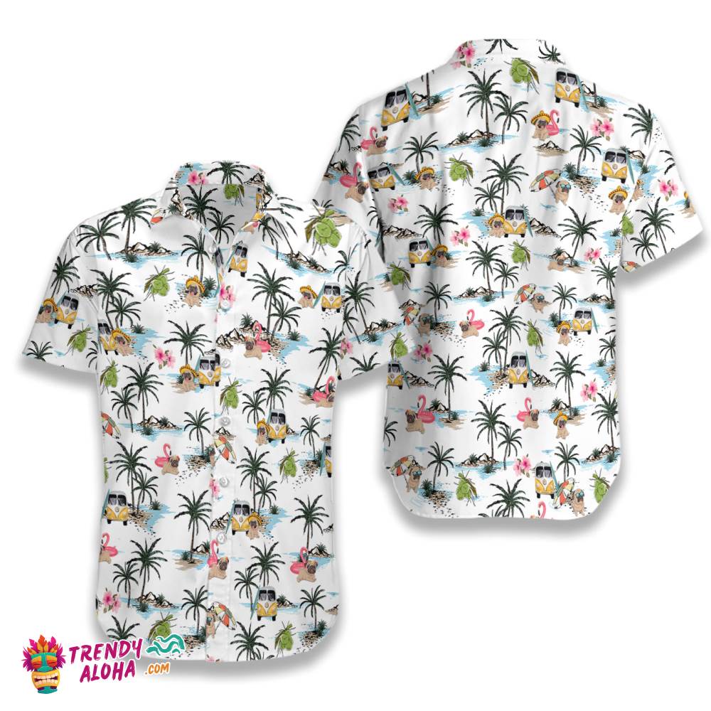Pug Hawaii Hawaiian Shirt Pug Hawaii Hawaiian Shirt