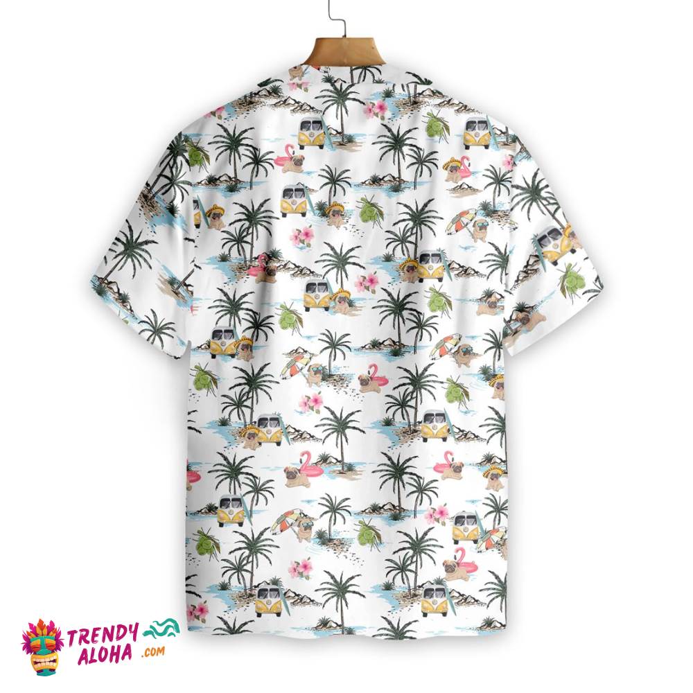 Pug Hawaii Hawaiian Shirt