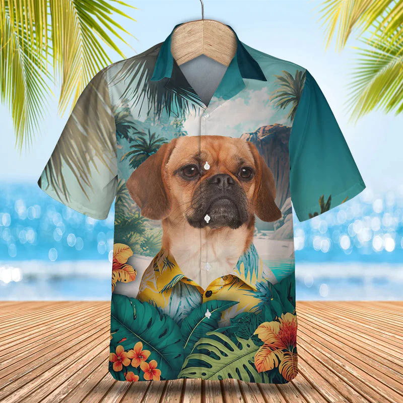 Puggle Trendy Hawaiian Shirt, Dog Lover Trendy Hawaiian Shirt, Summer Gift For Men And Women