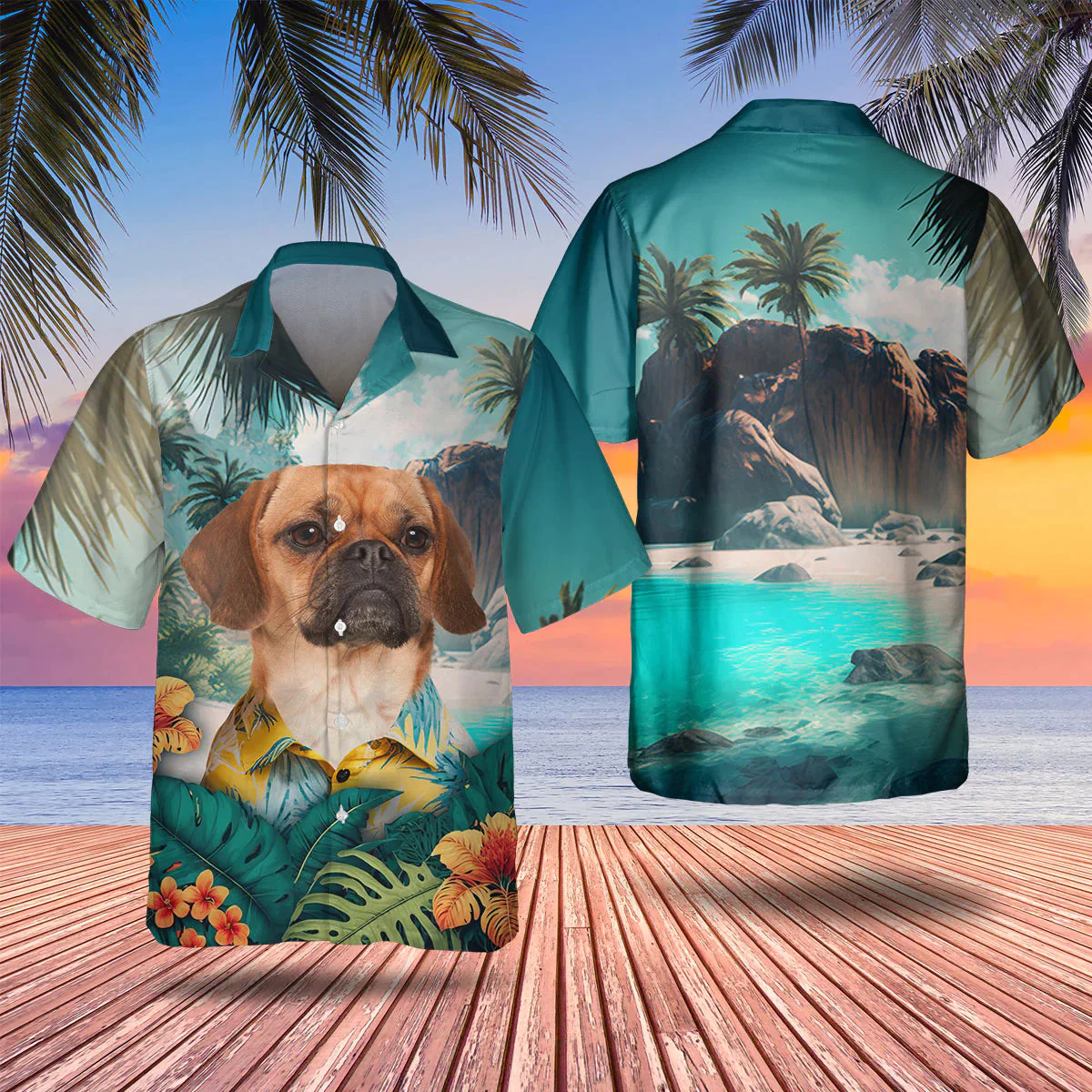 Puggle Trendy Hawaiian Shirt, Dog Lover Trendy Hawaiian Shirt, Summer Gift For Men And Women