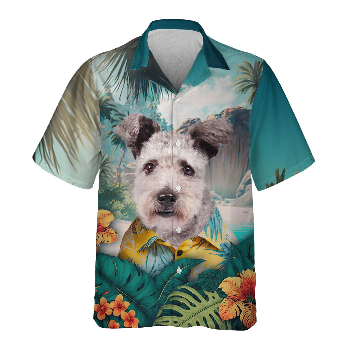 Pumi Dog Hungarian Style 3D Hawaiian Shirt Tropical Vibes