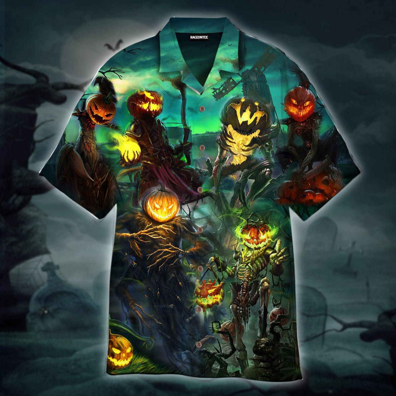 Pumpkin King Theme Halloween Hawaiian Shirt