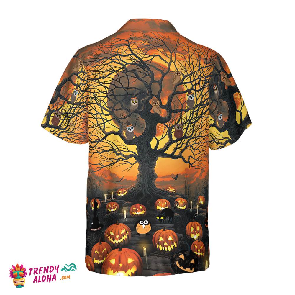 Pumpkin Night Hawaiian Shirt