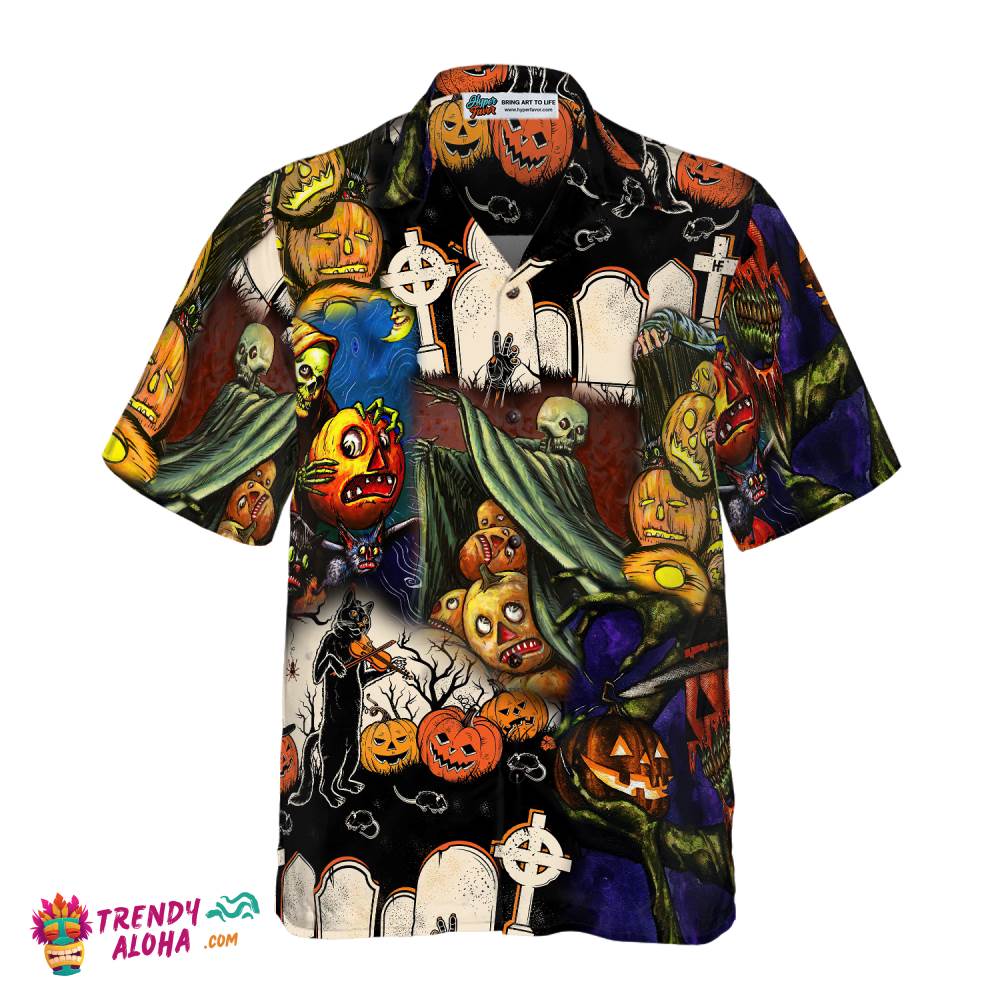 Pumpkin Night Is Coming Hawaiian Shirt