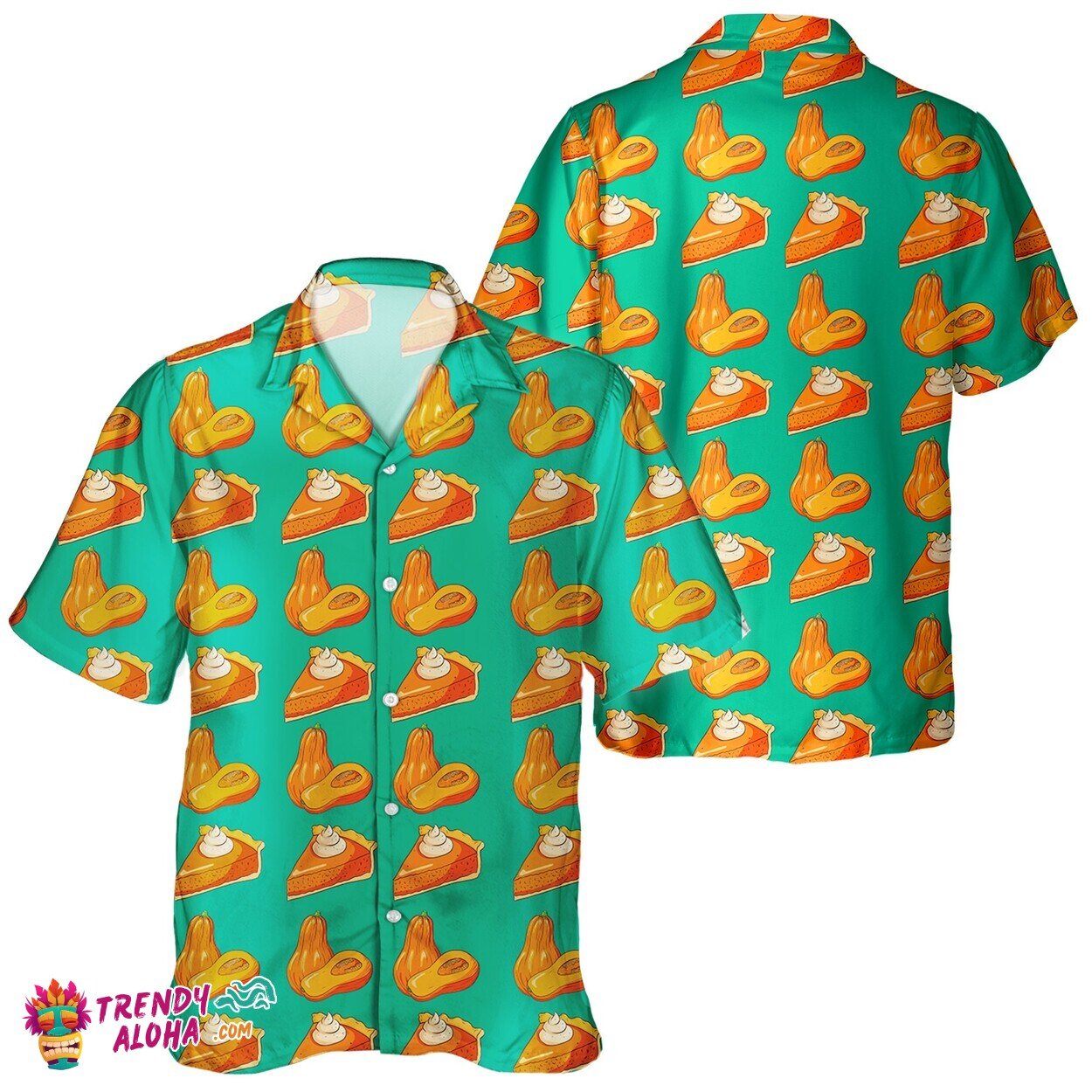 Pumpkin Sweet Cakes Lover Unisex Hawaiian Casual Shirt Full Sleeve