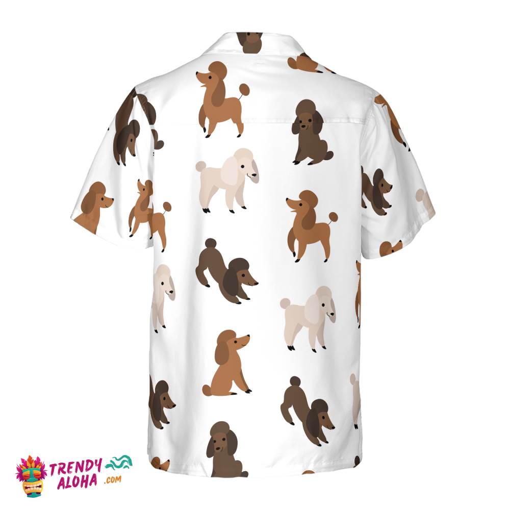 Puppies Run Around Poodle Shirt Hawaiian Shirt