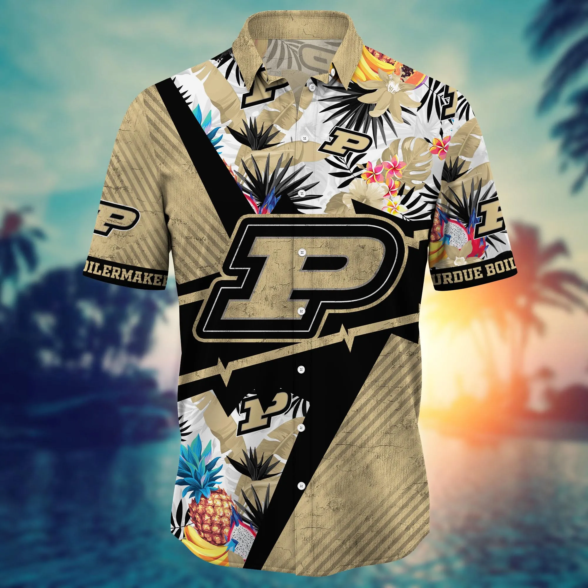 Purdue Boilermakers NCAA Hawaiian Shirt Beach Days Aloha Shirt