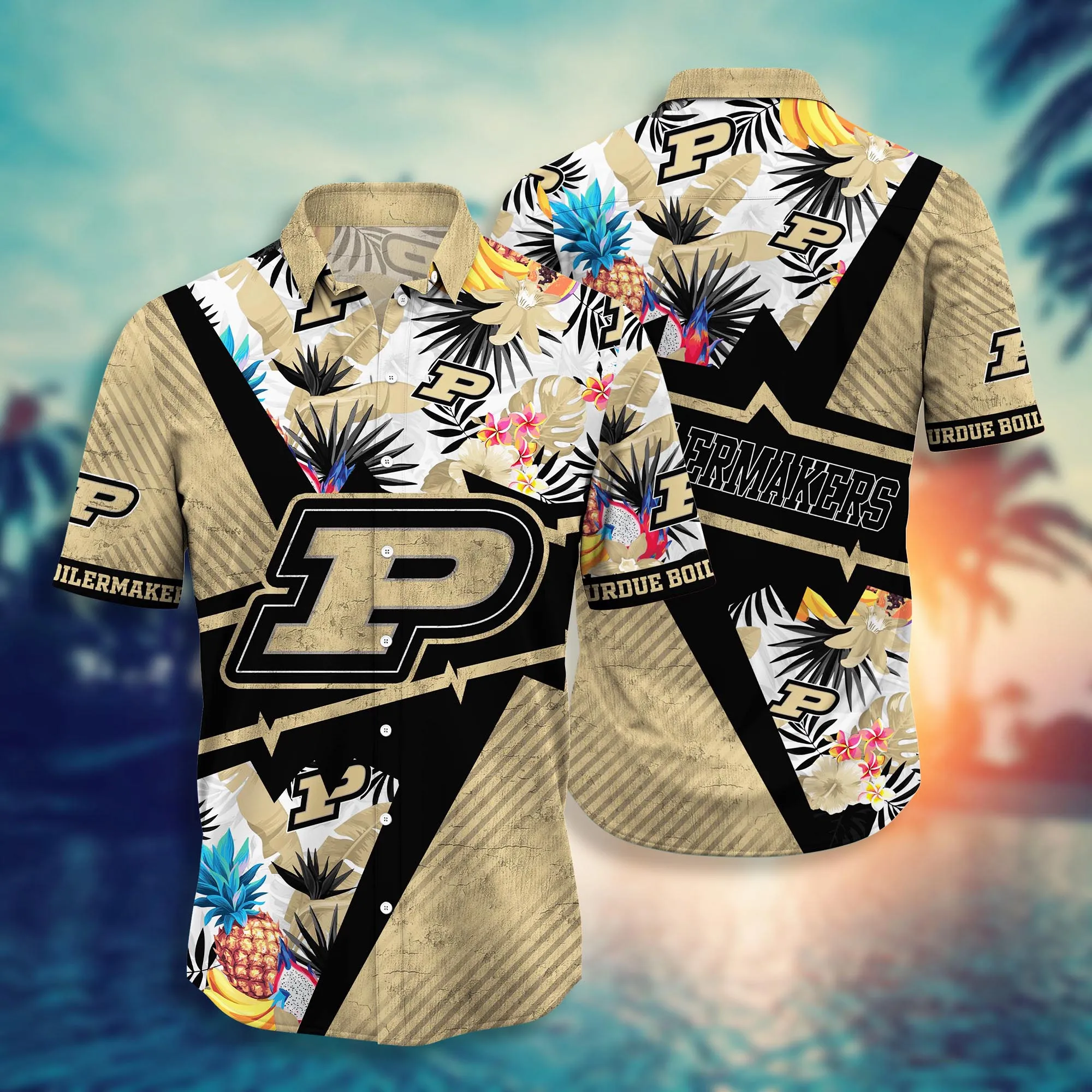 Purdue Boilermakers NCAA Hawaiian Shirt Beach Days Aloha Shirt