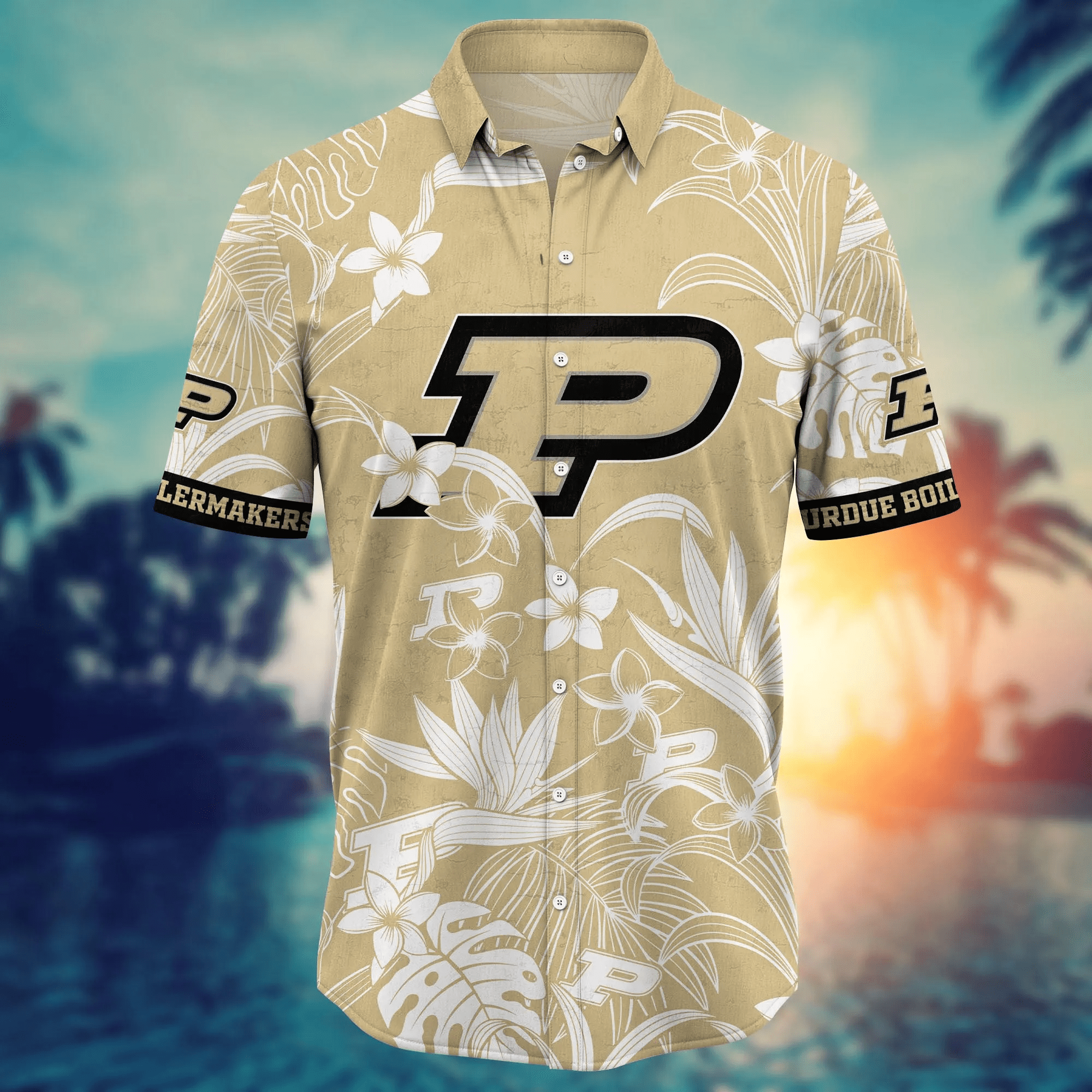 Purdue Boilermakers NCAA Hawaiian Shirt Beer Gardenstime Aloha Shirt