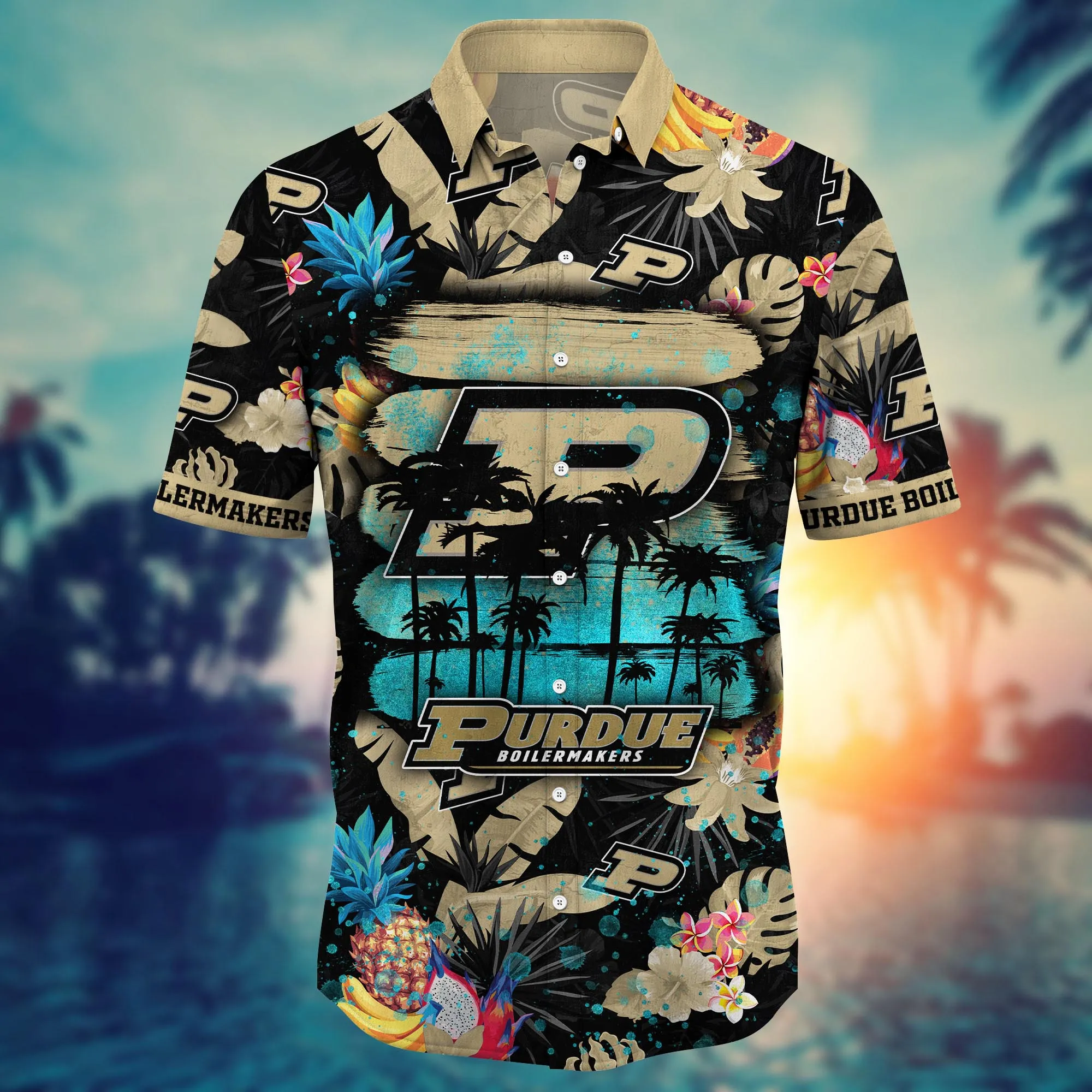 Purdue Boilermakers NCAA Hawaiian Shirt Firefliestime Aloha Shirt
