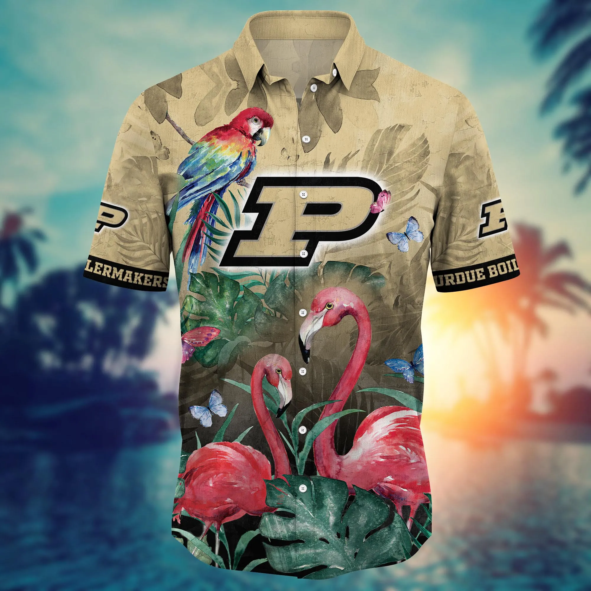 Purdue Boilermakers NCAA Hawaiian Shirt Hammocks Aloha Shirt
