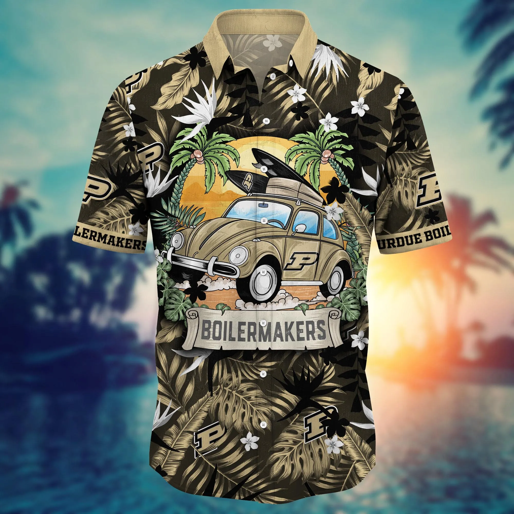 Purdue Boilermakers NCAA Hawaiian Shirt Hammockstime Aloha Shirt