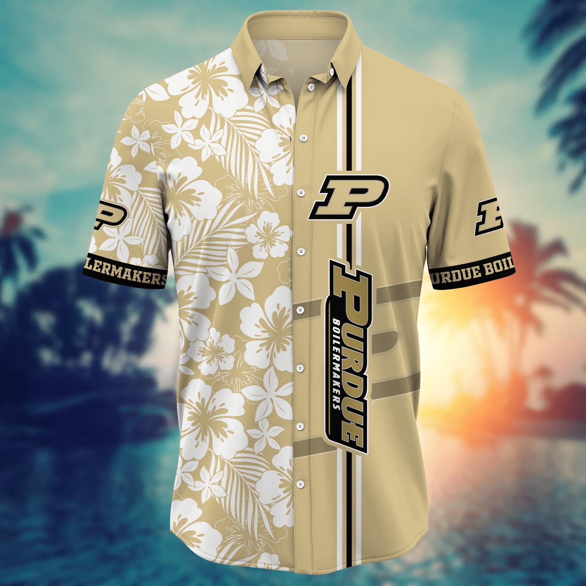 Purdue Boilermakers NCAA Hawaiian Shirt Midsummertime Aloha Shirt