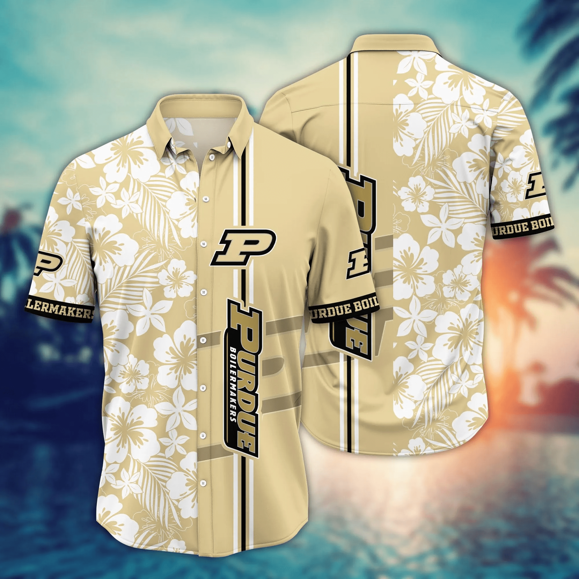 Purdue Boilermakers NCAA Hawaiian Shirt Midsummertime Aloha Shirt