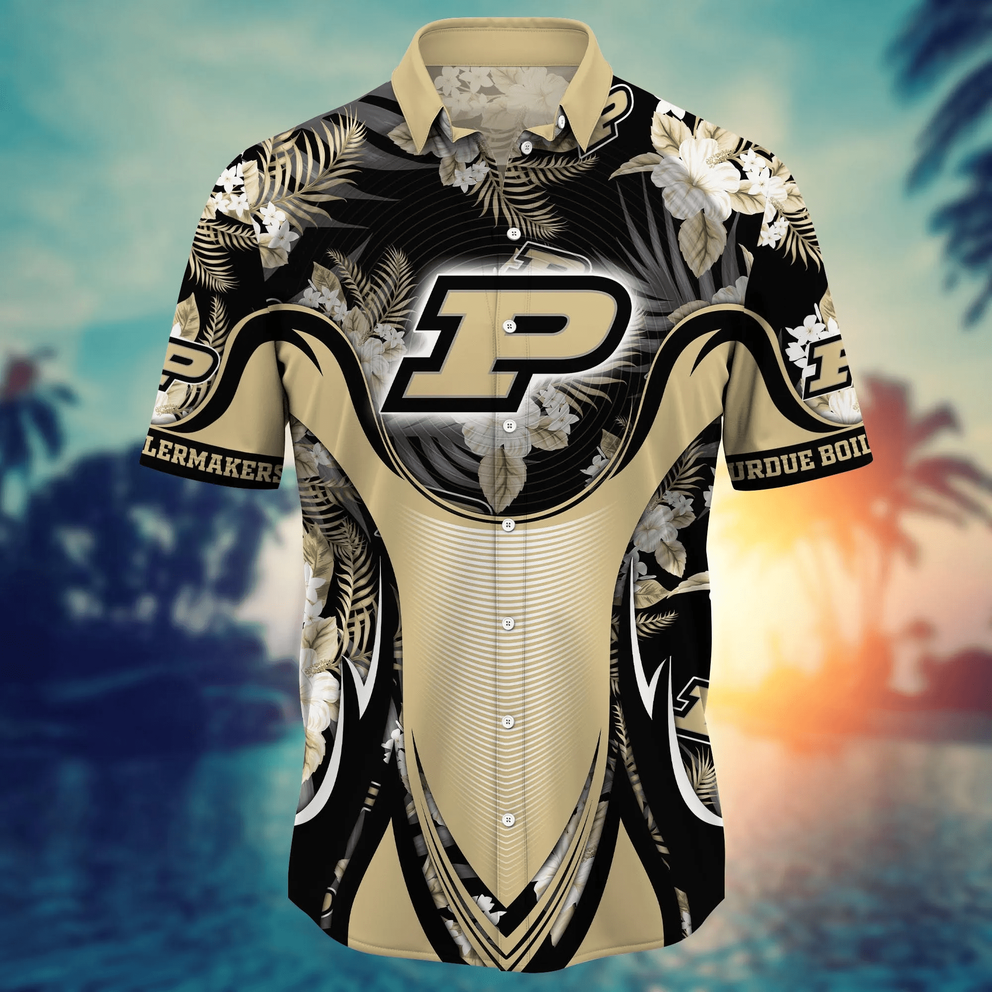 Purdue Boilermakers NCAA Hawaiian Shirt Sunlit Aloha Shirt