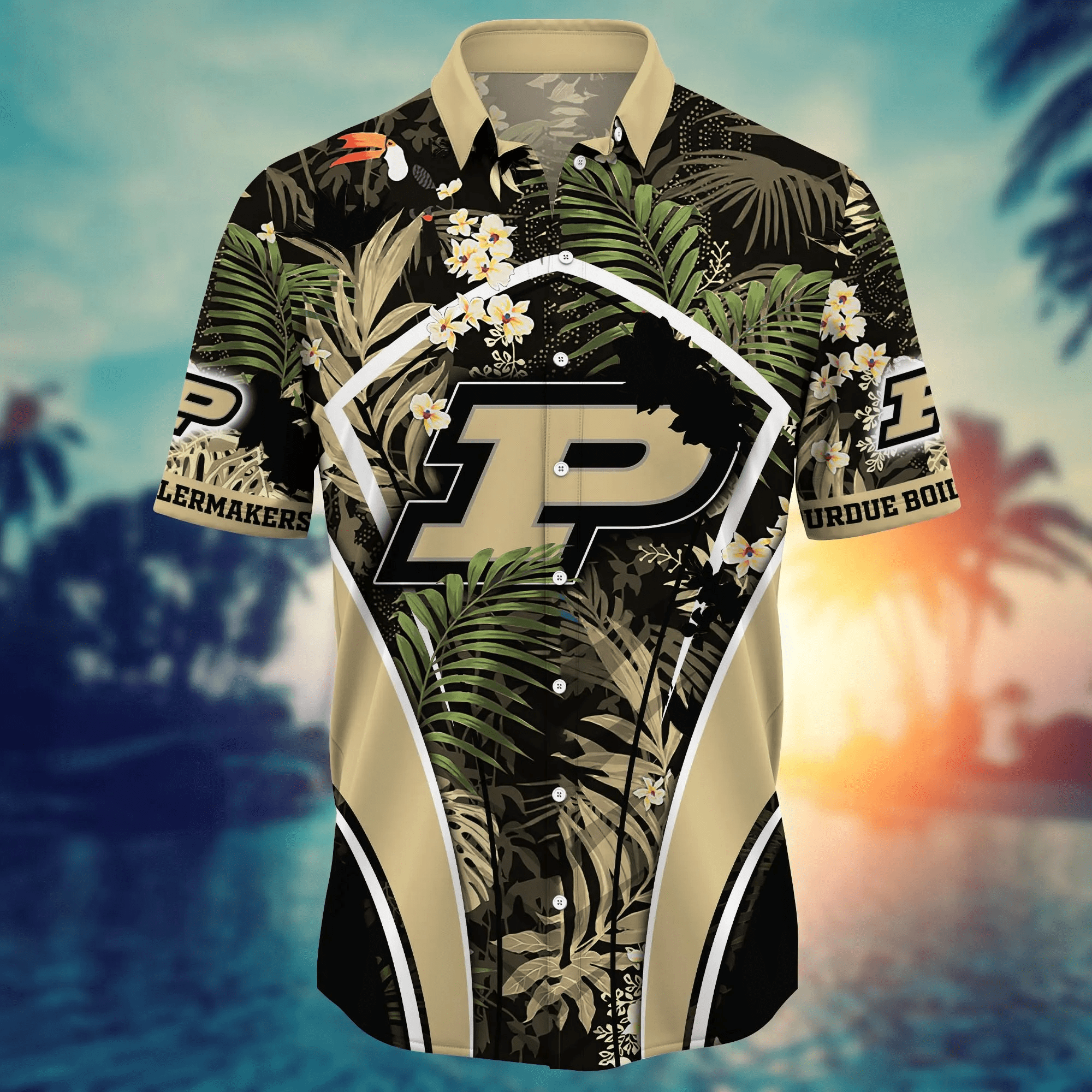 Purdue Boilermakers NCAA Hawaiian Shirt Warm Season Boots And Ball Game Shirts