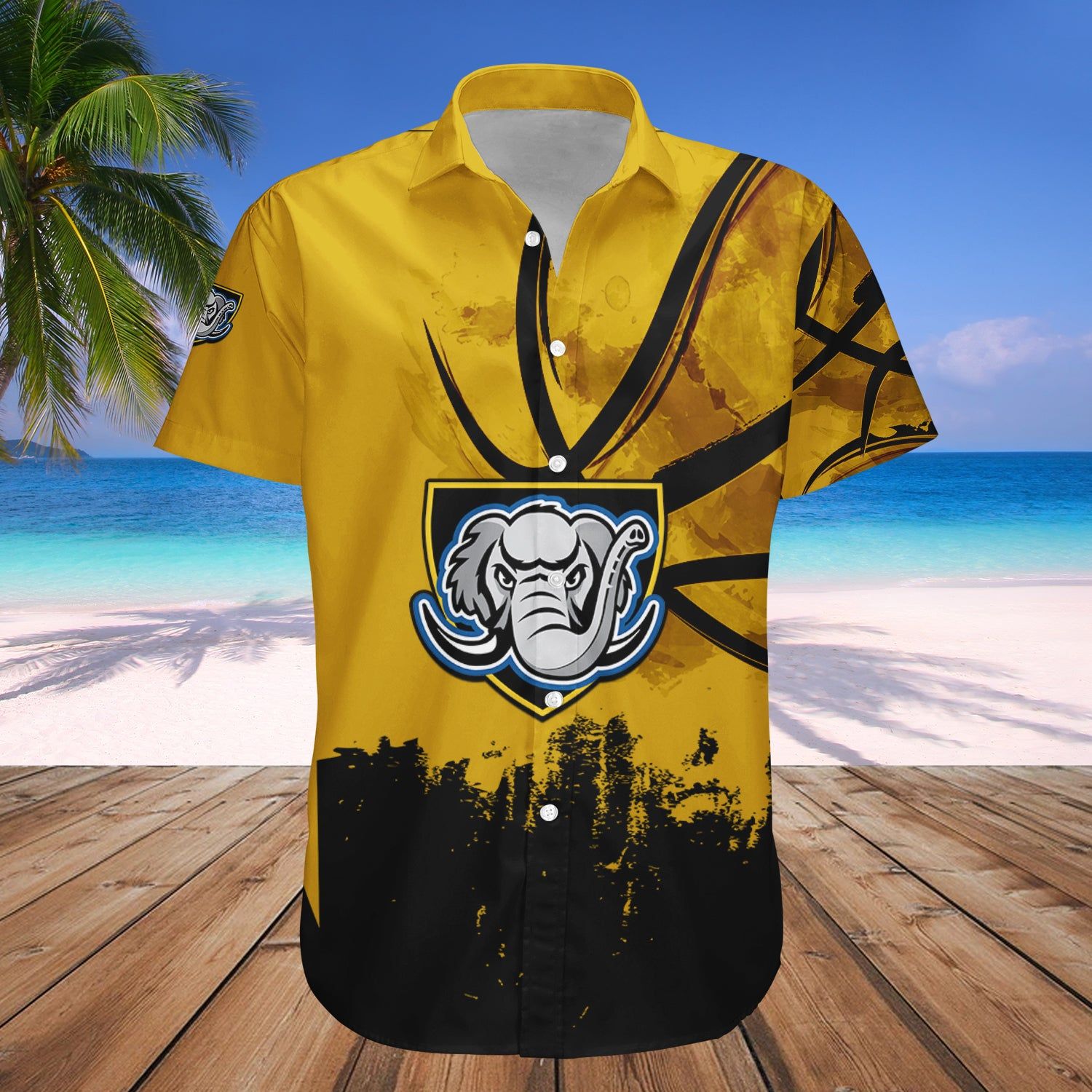 Purdue Fort Wayne Mastodons Hawaii Shirt Basketball Net Grunge Pattern – NCAA