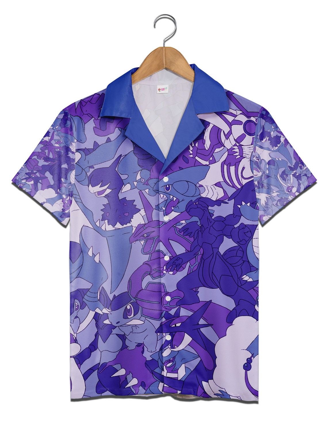 Purple Pokemon Hawaiian Shirt Summer Holiday Family Aloha Hawaiian Beach Shirt