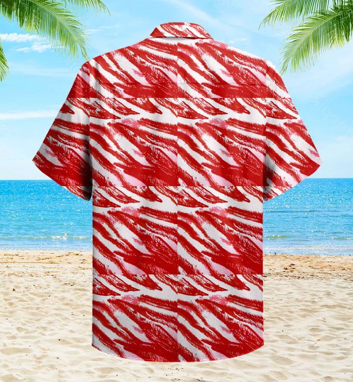 Purple Zebra Red Trendy Hawaiian Shirt 3D