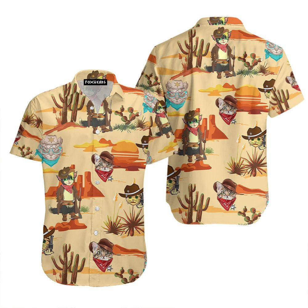 Purr in the Tropics with Cat Inspired Hawaiian Shirt