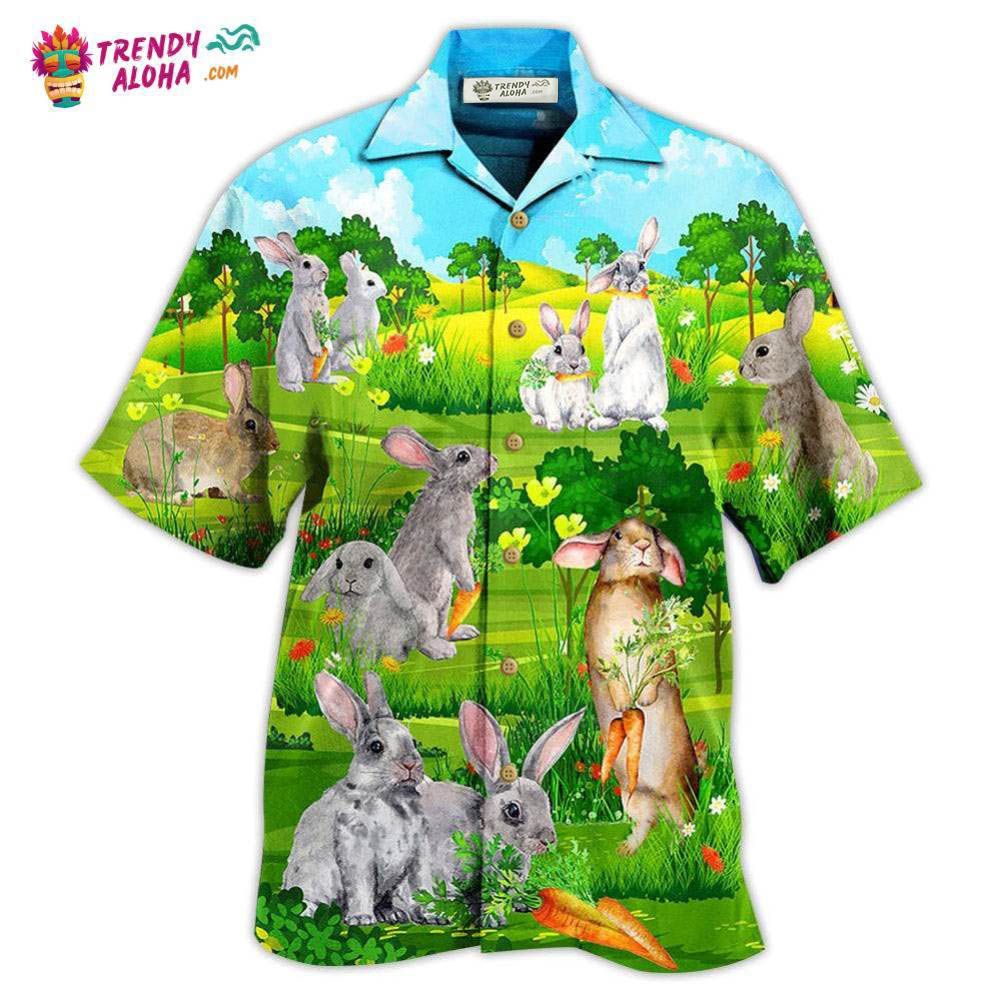 Rabbit Animals Love Carrot Hawaiian Shirt – Trendy Aloha