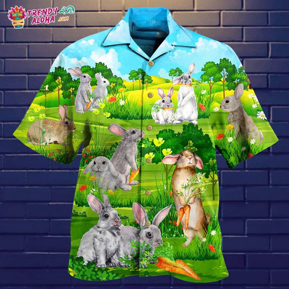 Rabbit Animals Love Carrot Hawaiian Shirt – Trendy Aloha