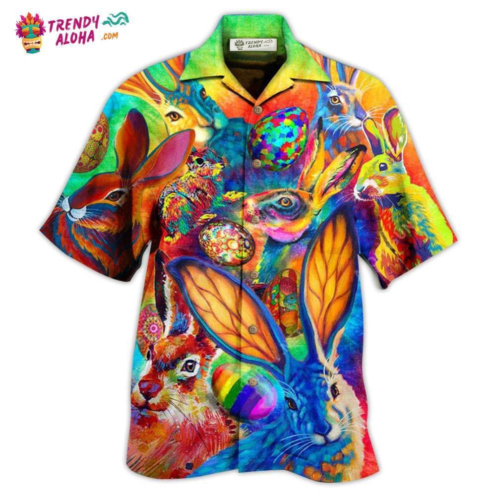 Rabbit Colorful Hawaiian Shirt – Trendy Aloha Rabbit Colorful Hawaiian Shirt – Trendy Aloha