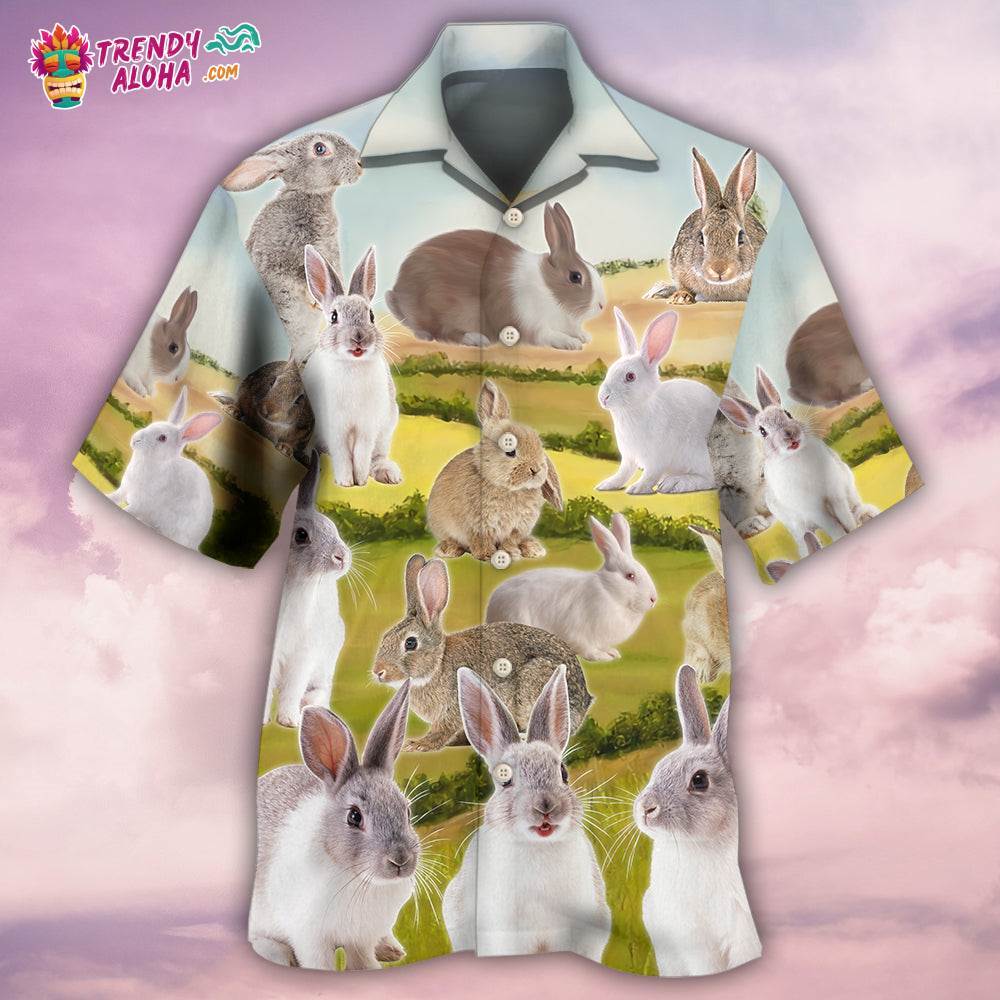 Rabbit It’S A Wonderful Garden Hawaiian Shirt – Trendy Aloha