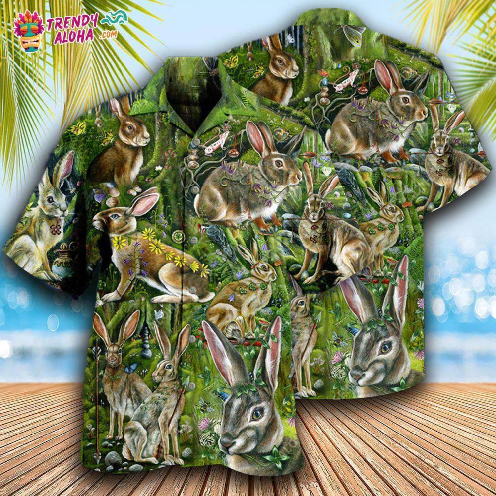 Rabbit Some Bunny Loves You Hawaiian Shirt – Trendy Aloha