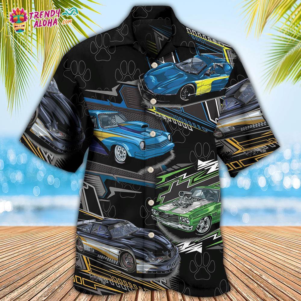 Racing Dog I Like Dog And Drag Racing Hawaiian Shirt – Trendy Aloha