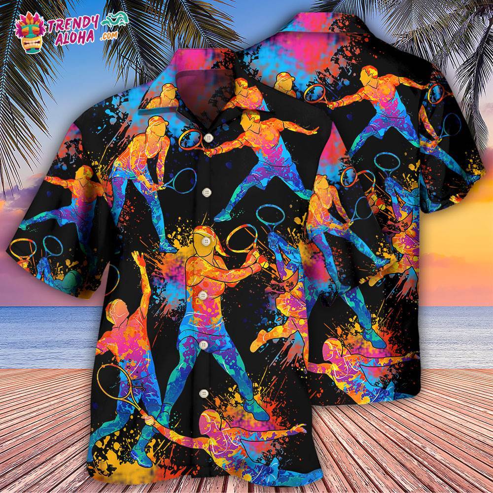 Racquetball Color Art Hawaiian Shirt – Trendy Aloha