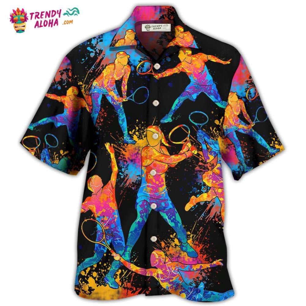 Racquetball Color Art Hawaiian Shirt – Trendy Aloha