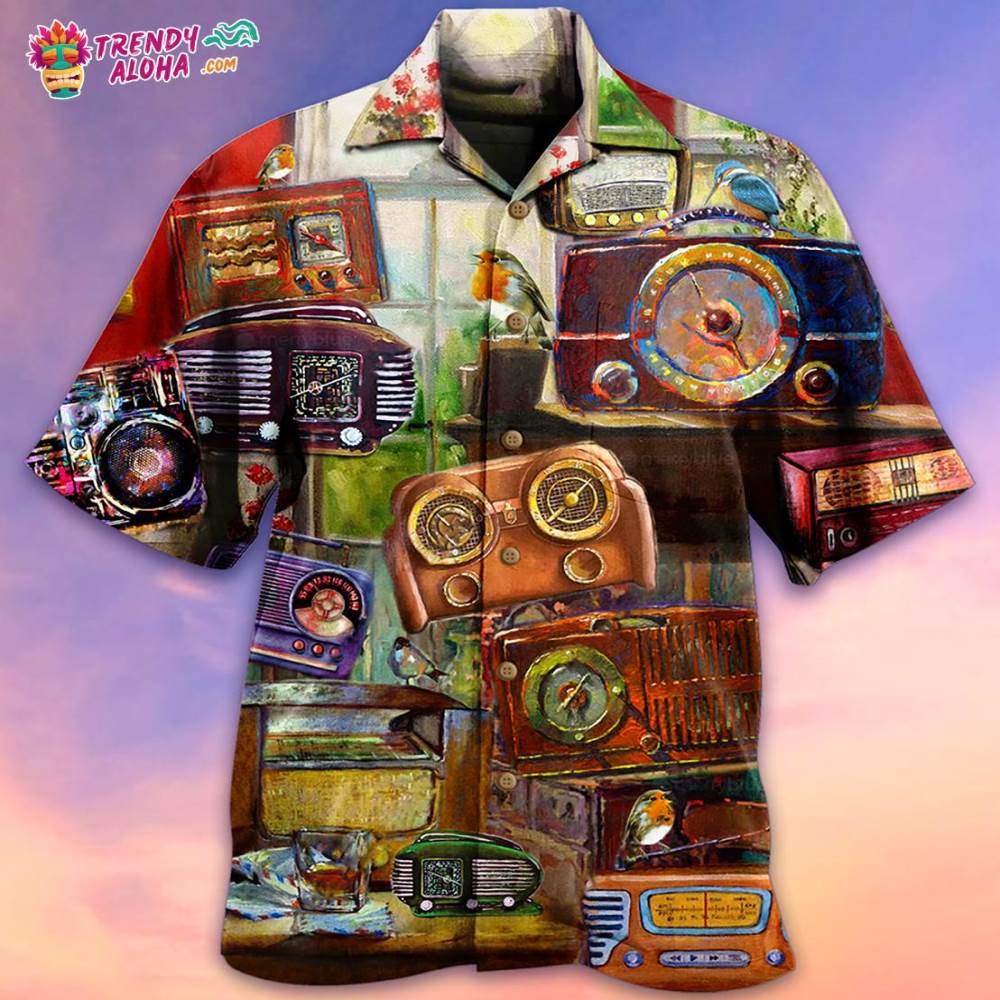 Radio A Peaceful Morning With Radio Hawaiian Shirt – Trendy Aloha