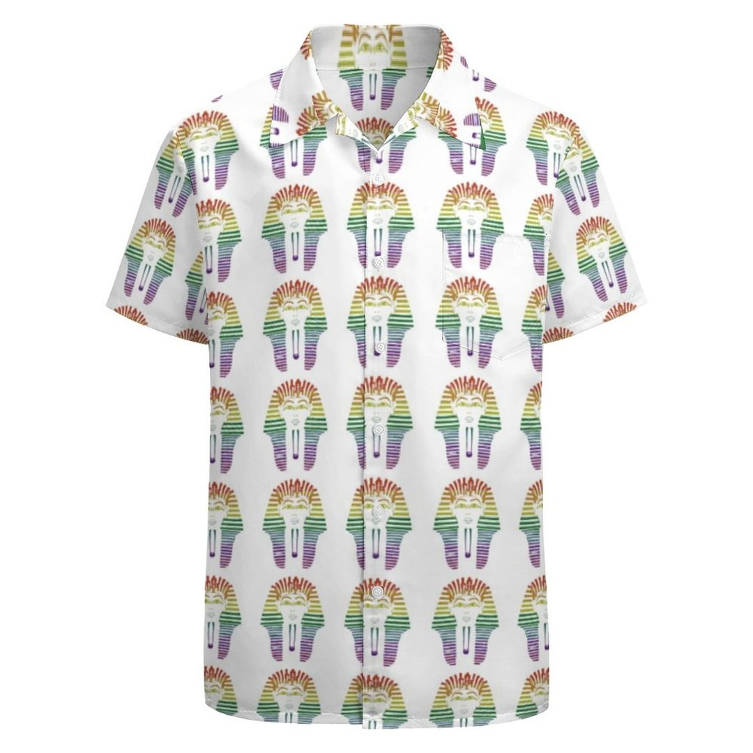 Rainbow Gay Lgbt Pride Month Egyptian Pharaoh Hawaiian Vintage Shirt Rainbow Gay Lgbt Pride Month Egyptian Pharaoh Hawaiian Vintage Shirt