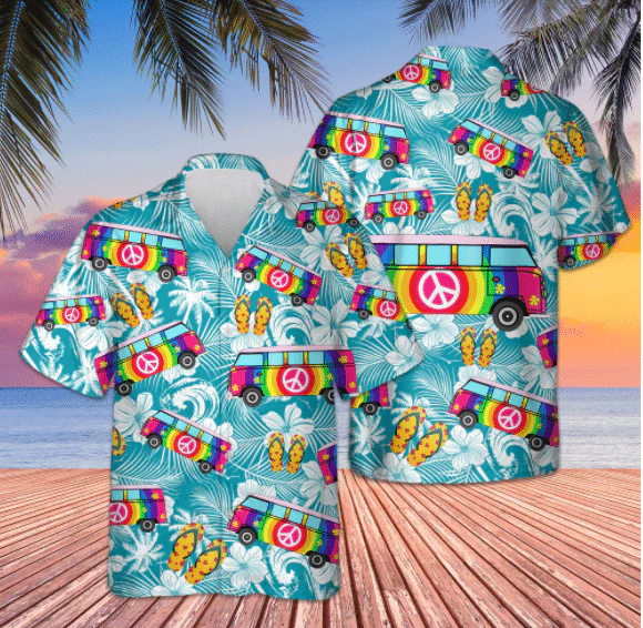 Rainbow Van Hipple Trendy Hawaiian Shirt For Men And Women