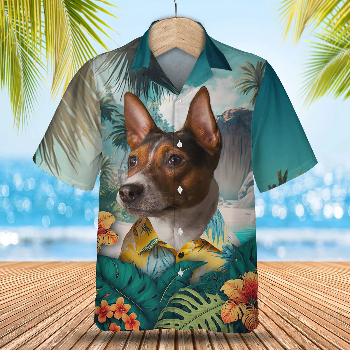 Rat Terrier Tropical Trendy Hawaiian Shirt, Dog Lover Trendy Hawaiian Shirt, Summer Gift For Men And Women