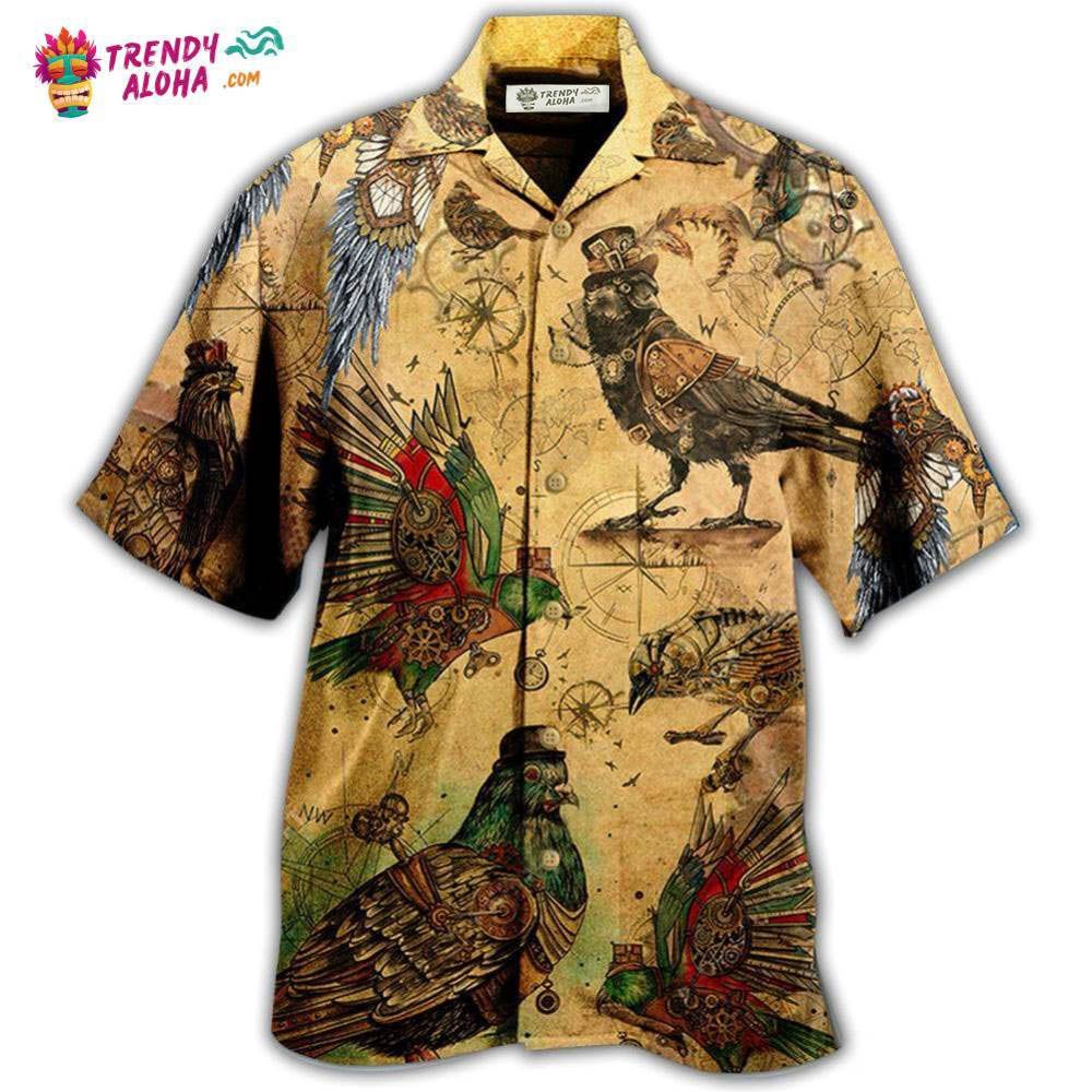 Raven Just Aren’T To Be Caged Hawaiian Shirt – Trendy Aloha Raven Just Aren’T To Be Caged Hawaiian Shirt – Trendy Aloha