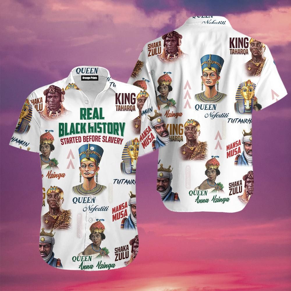 Real Black History Started Before Slavery Trendy Hawaiian Shirt For