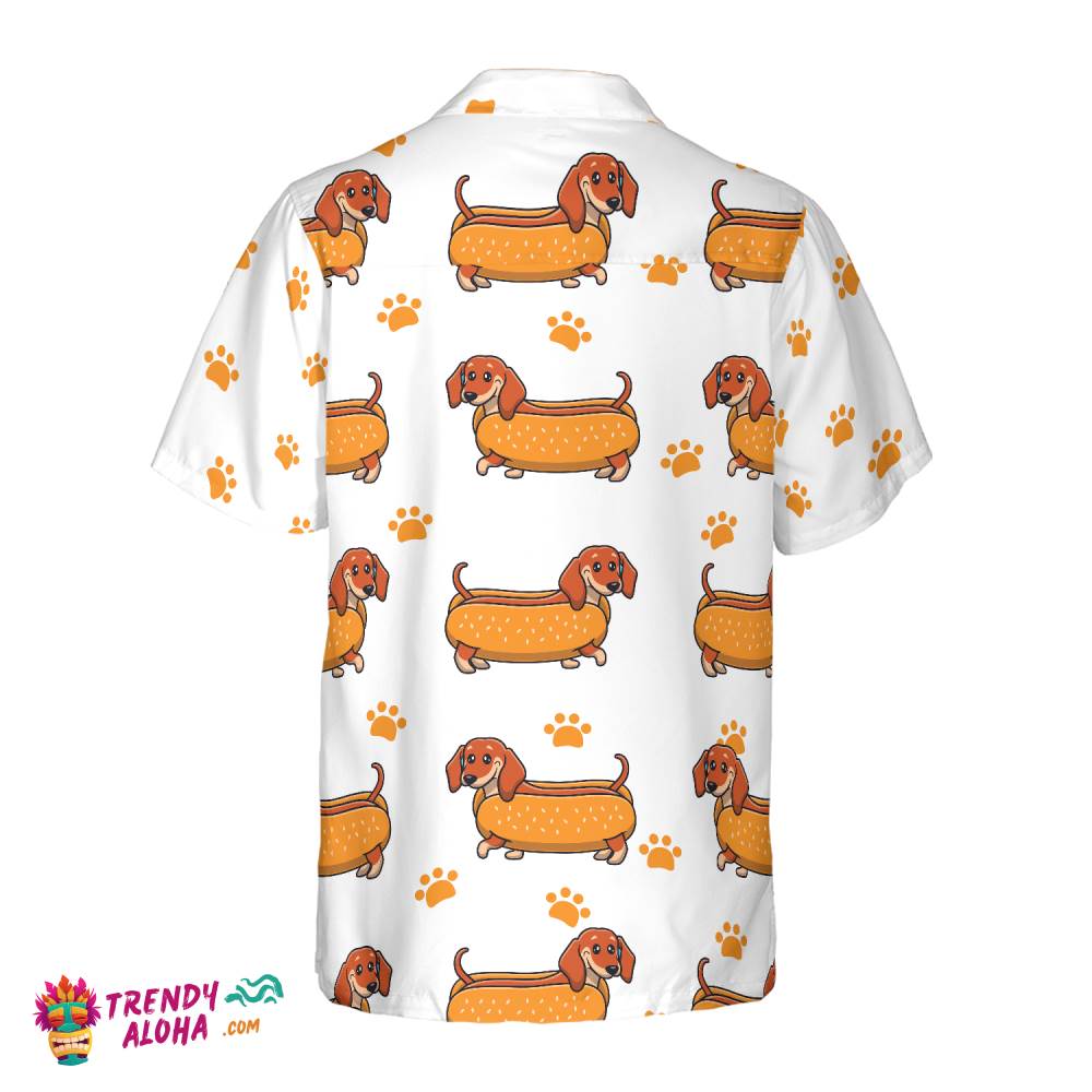 Real Hotdog Dachshund Hawaiian Shirt