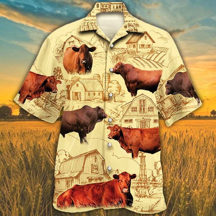 Red Angus Cattle 2 Lovers Farm Trendy Hawaiian Shirt, Farm Cow Short Sleeve Hawaiian Aloha Shirt For Men, Women Red Angus Cattle 2 Lovers Farm Trendy Hawaiian Shirt, Farm Cow Short Sleeve Hawaiian Aloha Shirt For Men, Women